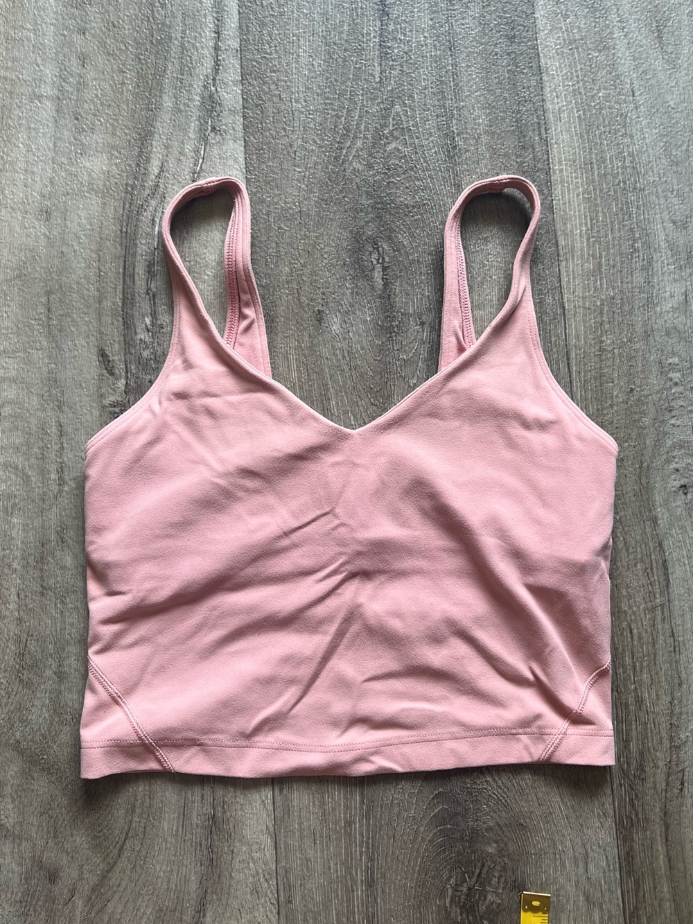 Lululemon Align Tank Top Womens 4 Pink Excellent Cropped Nulu Yoga Bra